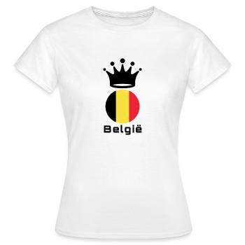 Belgien - Frauen T-Shirt - Weiß - Vorne - AI Model Female 172 dark (172cm)