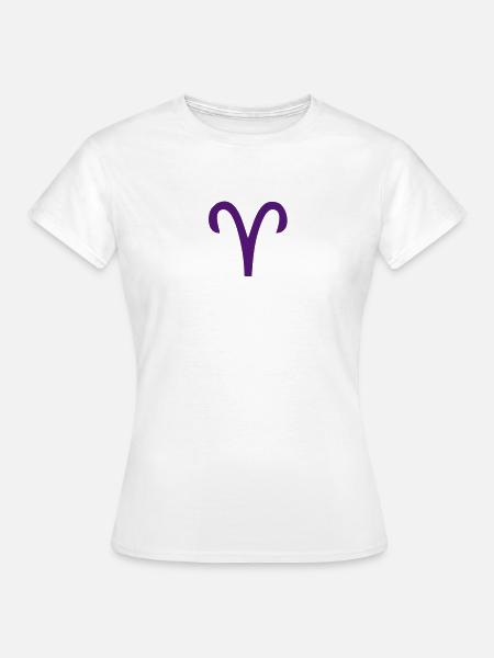 Tierkreiszeichen widder - Frauen T-Shirt - Weiß