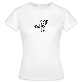 Bird - T-shirt Femme - blanc - Devant - AI Model Female 172 dark (172cm)