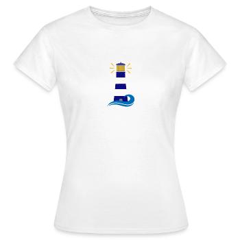 phare - T-shirt Femme - blanc - Devant - AI Model Female 172 dark (172cm)
