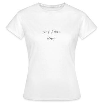 Für die beste Mama - Frauen T-Shirt - Weiß - Vorne - AI Model Female 172 dark (172cm)