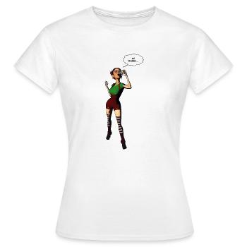 Ah! La sauce... - T-shirt Femme - blanc - Devant - AI Model Female 172 dark (172cm)