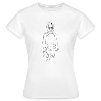 Petit catcheur - T-shirt Femme - blanc - Devant - AI Model Female 172 dark (172cm)