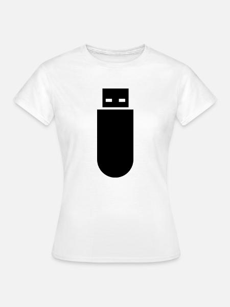 USB-Stick - Frauen T-Shirt - Weiß