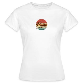 Ich liebe das Design meines Papa Stahlarbeiters Eisenarbeiters - Frauen T-Shirt - Weiß - Vorne - AI Model Female 172 dark (172cm)