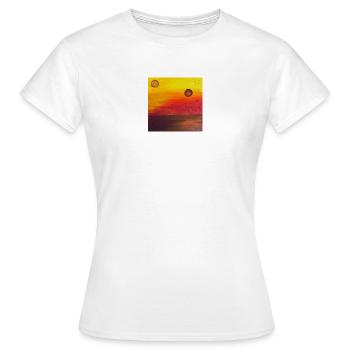 Gabi ART abstrakt - Frauen T-Shirt - Weiß - Vorne - AI Model Female 172 dark (172cm)