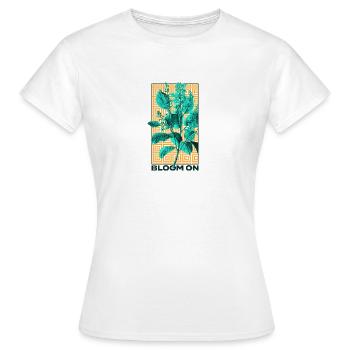 Flora und Fauna Pflanzen Design - Frauen T-Shirt - Weiß - Vorne - AI Model Female 172 dark (172cm)