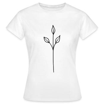 herbes simples - T-shirt Femme - blanc - Devant - AI Model Female 172 dark (172cm)