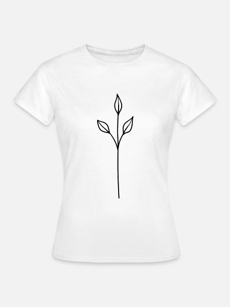 simple Gräser - Frauen T-Shirt - Weiß