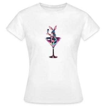 Bunny Madame - Frauen T-Shirt - Weiß - Vorne - AI Model Female 172 dark (172cm)