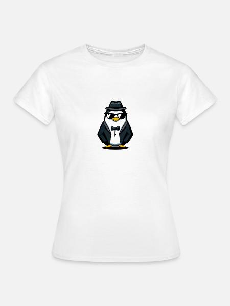 Pinguin - Frauen T-Shirt - Weiß