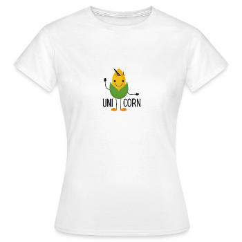 Uni-Corn - Women's T-Shirt - white - Front - AI Model Female 172 dark (172cm)