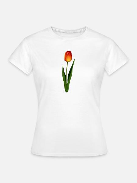 Tulpe - Frauen T-Shirt - Weiß
