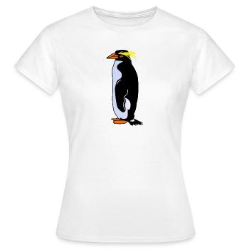 manchot - T-shirt Femme - blanc - Devant - AI Model Female 172 dark (172cm)