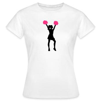 Cheerleader - T-shirt Femme - blanc - Devant - AI Model Female 172 dark (172cm)