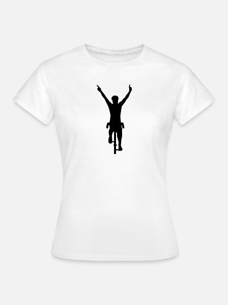 Radfahrer - Frauen T-Shirt - Weiß