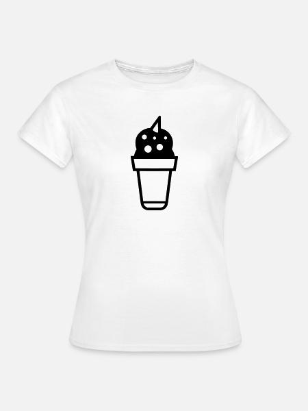 Sundae - T-shirt Femme - blanc