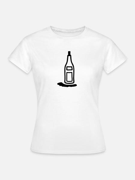 Flasche Korken - Frauen T-Shirt - Weiß