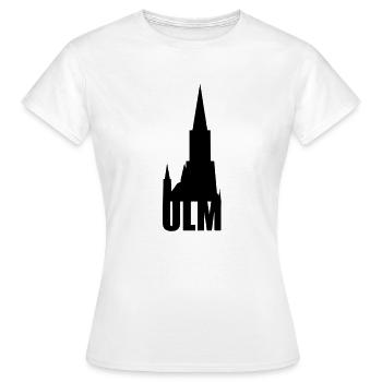 Ulm - Frauen T-Shirt - Weiß - Vorne - AI Model Female 172 dark (172cm)