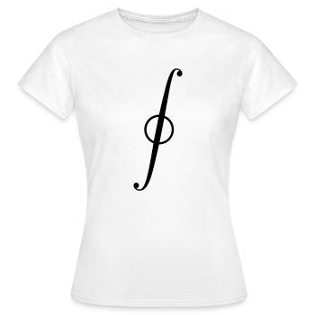 Intégrité des courbes - T-shirt Femme - blanc - Devant - AI Model Female 172 dark (172cm)