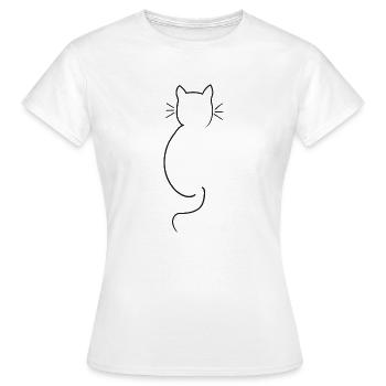 Katzenfreunde - Frauen T-Shirt - Weiß - Vorne - AI Model Female 172 dark (172cm)