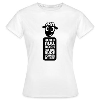 Null Bock - Frauen T-Shirt - Weiß - Vorne - AI Model Female 172 dark (172cm)