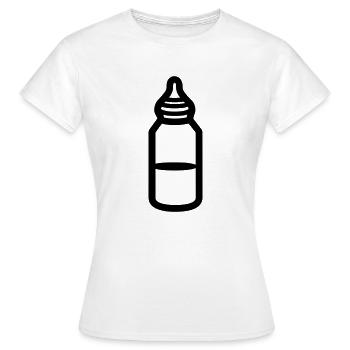 Flasche - Frauen T-Shirt - Weiß - Vorne - AI Model Female 172 dark (172cm)