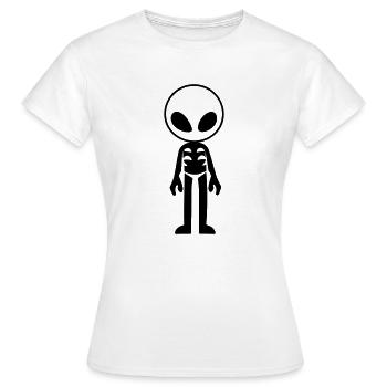 alien - T-shirt Femme - blanc - Devant - AI Model Female 172 dark (172cm)