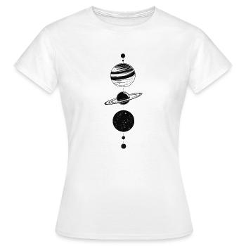 Planetary - Frauen T-Shirt - Weiß - Vorne - AI Model Female 172 dark (172cm)