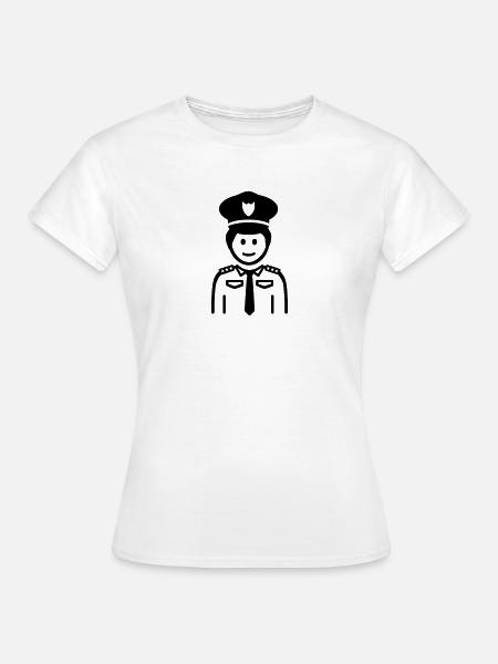 Polizei - Frauen T-Shirt - Weiß