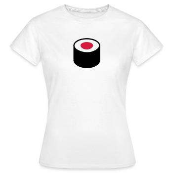 Sushi - T-shirt Femme - blanc - Devant - AI Model Female 172 dark (172cm)