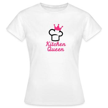 Kitchen Queen - Women's T-Shirt - white - Front - AI Model Female 172 dark (172cm)