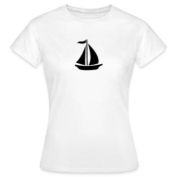 Sailing Boat - Women's T-Shirt - white - Front - AI Model Female 172 dark (172cm)