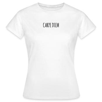 Tshirt carpe diem - Women's T-Shirt - white - Front - AI Model Female 172 dark (172cm)