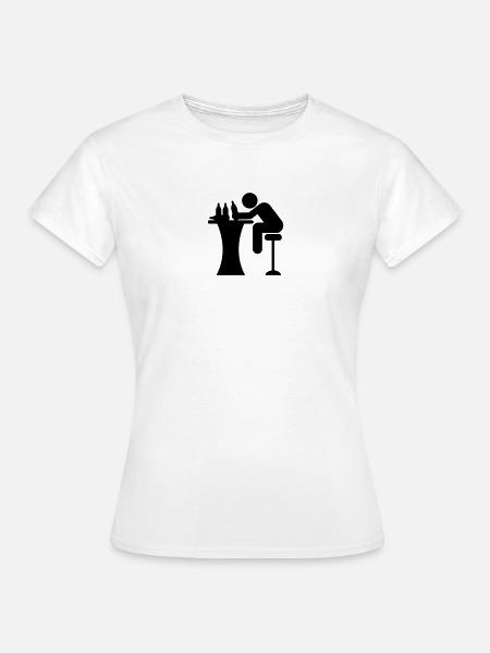 Drunk Bar - Frauen T-Shirt - Weiß