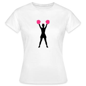 Cheerleader - T-shirt Femme - blanc - Devant - AI Model Female 172 dark (172cm)