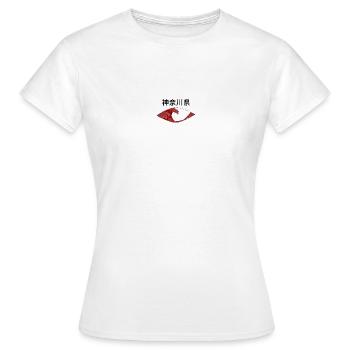 Kanagawa Eye 2 - T-shirt Femme - blanc - Devant - AI Model Female 172 dark (172cm)