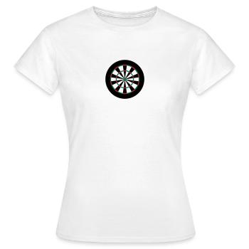Dart Board - Frauen T-Shirt - Weiß - Vorne - AI Model Female 172 dark (172cm)