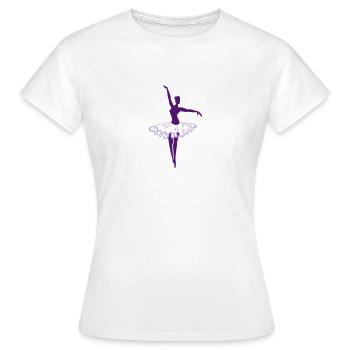 Ballerina / Ballet Dancer (2c) - Women's T-Shirt - white - Front - AI Model Female 172 dark (172cm)