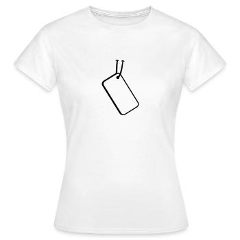 Price Tag - T-shirt Femme - blanc - Devant - AI Model Female 172 dark (172cm)