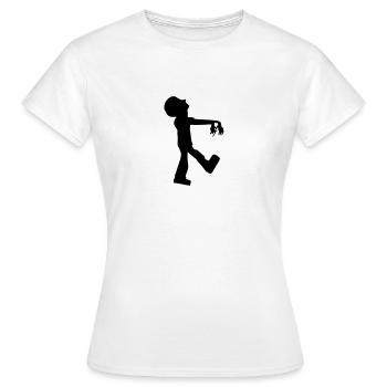 Zombie - Frauen T-Shirt - Weiß - Vorne - AI Model Female 172 dark (172cm)