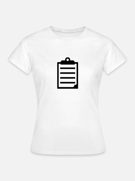 Clipboard - Frauen T-Shirt - Weiß