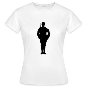 Soldat - T-shirt Femme - blanc - Devant - AI Model Female 172 dark (172cm)