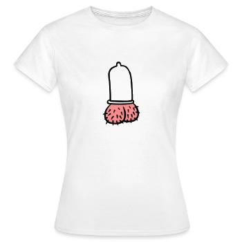 Penis - T-shirt Femme - blanc - Devant - AI Model Female 172 dark (172cm)