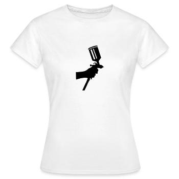 Lackierer - Frauen T-Shirt - Weiß - Vorne - AI Model Female 172 dark (172cm)