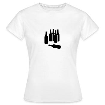Bière Bouteille - T-shirt Femme - blanc - Devant - AI Model Female 172 dark (172cm)