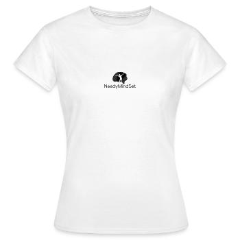 NeedyMindSet Officiel - T-shirt Femme - blanc - Devant - AI Model Female 172 dark (172cm)