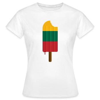 Goût de la Lituanie - T-shirt Femme - blanc - Devant - AI Model Female 172 dark (172cm)
