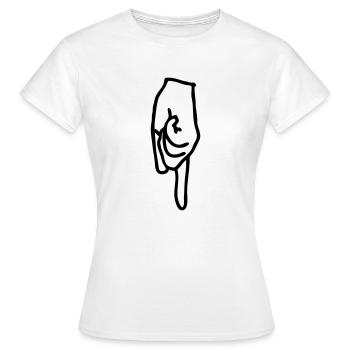 flèche - T-shirt Femme - blanc - Devant - AI Model Female 172 dark (172cm)