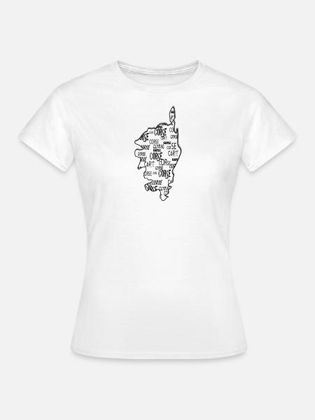 Textbereich Korsika - Frauen T-Shirt - Weiß